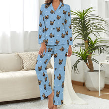 Load image into Gallery viewer, Fawn French Bulldog Smiles Pajamas Set for Women-13