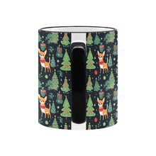Load image into Gallery viewer, Fawn / Gold and White Chihuahua Christmas Charm Coffee Mug-6