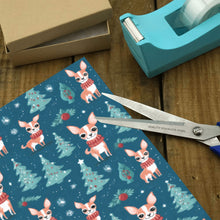 Load image into Gallery viewer, Fawn / Gold and White Chihuahua Christmas Gift Wrapping Paper - 2 Rolls-Christmas Ornament-Chihuahua,Christmas,Wrapping Paper-4