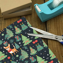 Load image into Gallery viewer, Fawn / Gold Chihuahua Christmas Charm Gift Wrapping Paper - 2 Rolls-Christmas Ornament-Chihuahua,Christmas,Wrapping Paper-5