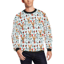 Load image into Gallery viewer, Fawn / Gold Chihuahua Yuletide Joy Christmas Fuzzy Sweatshirt for Men-Apparel-Apparel, Chihuahua, Christmas, Dog Dad Gifts, Sweatshirt-S-1