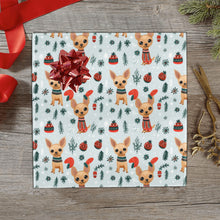 Load image into Gallery viewer, Fawn / Gold Chihuahua Yuletide Joy Christmas Gift Wrapping Paper - 2 Rolls-Christmas Ornament-Chihuahua,Christmas,Wrapping Paper-1