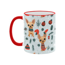 Load image into Gallery viewer, Fawn / Gold Chihuahua Yuletide Joy Christmas Mug-4