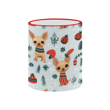 Load image into Gallery viewer, Fawn / Gold Chihuahua Yuletide Joy Christmas Mug-5