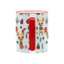 Load image into Gallery viewer, Fawn / Gold Chihuahua Yuletide Joy Christmas Mug-6