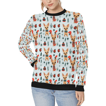 Fawn Gold Chihuahua Yuletide Joy Christmas Sweatshirt For Women S 360x