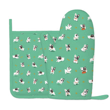 Load image into Gallery viewer, French Bulldog Playtime Adventures Oven Mitts and Pot Holder Set-Kitchen Decor-Accessories,Dog Mom Gifts,French Bulldog-7