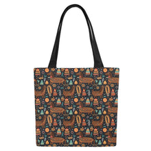 Load image into Gallery viewer, Festive Chocolate Dachshund Delight Canvas Tote Bags - Set of 2-Accessories-Accessories, Bags, Dachshund-5