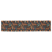 Load image into Gallery viewer, Festive Chocolate Dachshund Delight Christmas Decoration Table Runner-Home Decor-Christmas, Dachshund, Home Decor-White-ONE SIZE-1
