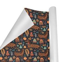 Load image into Gallery viewer, Festive Chocolate Dachshund Delight Christmas Gift Wrapping Paper - 2 Rolls-Christmas Ornament-Christmas,Dachshund,Wrapping Paper-3