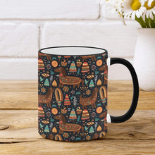 Load image into Gallery viewer, Festive Chocolate Dachshund Delight Christmas Mug-3