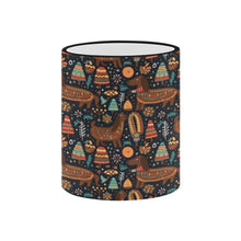 Load image into Gallery viewer, Festive Chocolate Dachshund Delight Christmas Mug-4