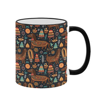 Load image into Gallery viewer, Festive Chocolate Dachshund Delight Christmas Mug-5