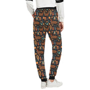 Festive Chocolate Dachshund Delight Christmas Unisex Sweatpants-Apparel-Apparel, Christmas, Dachshund, Dog Dad Gifts, Dog Mom Gifts, Pajamas-3