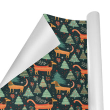 Load image into Gallery viewer, Festive Dachshund Wonderland Christmas Gift Wrapping Paper - 2 Rolls-Christmas Ornament-Christmas,Dachshund,Wrapping Paper-2