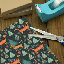Load image into Gallery viewer, Festive Dachshund Wonderland Christmas Gift Wrapping Paper - 2 Rolls-Christmas Ornament-Christmas,Dachshund,Wrapping Paper-4