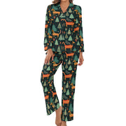 Festive Dachshund Wonderland Christmas Pajamas Set for Women-Pajamas-Apparel, Christmas, Dachshund, Dog Mom Gifts, Pajamas-4