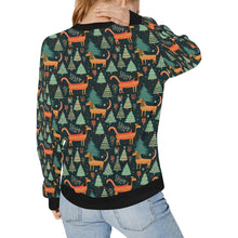 Load image into Gallery viewer, Festive Dachshund Wonderland Christmas Sweatshirt for Women-Apparel-Apparel, Christmas, Dachshund, Dog Mom Gifts, Sweatshirt-2