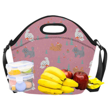 Load image into Gallery viewer, Festive Doodles in Christmas Cheer Neoprene Lunch Bag-13