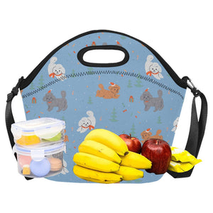 Festive Doodles in Christmas Cheer Neoprene Lunch Bag-18