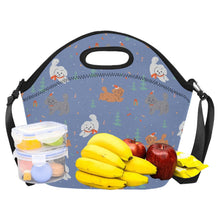 Load image into Gallery viewer, Festive Doodles in Christmas Cheer Neoprene Lunch Bag-23