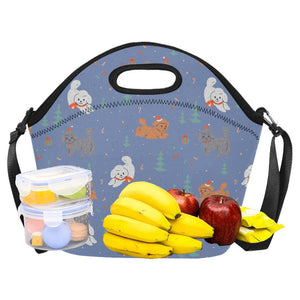 Festive Doodles in Christmas Cheer Neoprene Lunch Bag-23