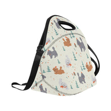 Load image into Gallery viewer, Festive Doodles in Christmas Cheer Neoprene Lunch Bag-4