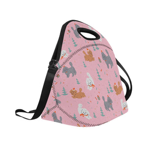 Festive Doodles in Christmas Cheer Neoprene Lunch Bag-9