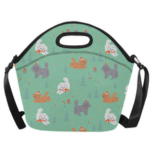 Load image into Gallery viewer, Festive Doodles in Christmas Cheer Neoprene Lunch Bag-MediumAquaMarine-ONESIZE-26
