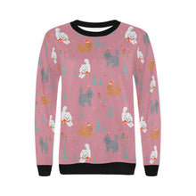 Load image into Gallery viewer, Festive Doodles in Christmas Cheer Sweatshirt for Women-Apparel-Apparel, Dog Mom Gifts, Doodle, Sweatshirt-10