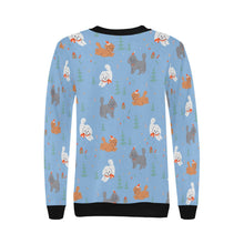 Load image into Gallery viewer, Festive Doodles in Christmas Cheer Sweatshirt for Women-Apparel-Apparel, Dog Mom Gifts, Doodle, Sweatshirt-14