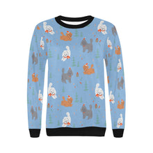 Load image into Gallery viewer, Festive Doodles in Christmas Cheer Sweatshirt for Women-Apparel-Apparel, Dog Mom Gifts, Doodle, Sweatshirt-16