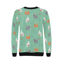 Load image into Gallery viewer, Festive Doodles in Christmas Cheer Sweatshirt for Women-Apparel-Apparel, Dog Mom Gifts, Doodle, Sweatshirt-21