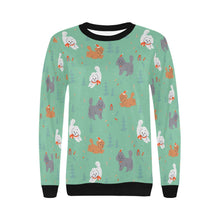 Load image into Gallery viewer, Festive Doodles in Christmas Cheer Sweatshirt for Women-Apparel-Apparel, Dog Mom Gifts, Doodle, Sweatshirt-22