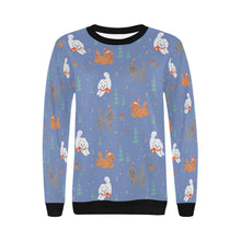 Load image into Gallery viewer, Festive Doodles in Christmas Cheer Sweatshirt for Women-Apparel-Apparel, Dog Mom Gifts, Doodle, Sweatshirt-23