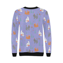 Load image into Gallery viewer, Festive Doodles in Christmas Cheer Sweatshirt for Women-Apparel-Apparel, Dog Mom Gifts, Doodle, Sweatshirt-28