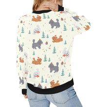 Load image into Gallery viewer, Festive Doodles in Christmas Cheer Sweatshirt for Women-Apparel-Apparel, Dog Mom Gifts, Doodle, Sweatshirt-2