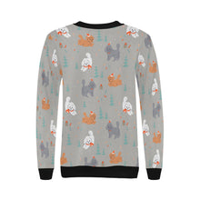 Load image into Gallery viewer, Festive Doodles in Christmas Cheer Sweatshirt for Women-Apparel-Apparel, Dog Mom Gifts, Doodle, Sweatshirt-30