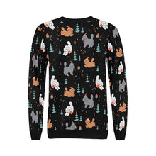 Load image into Gallery viewer, Festive Doodles in Christmas Cheer Sweatshirt for Women-Apparel-Apparel, Dog Mom Gifts, Doodle, Sweatshirt-33