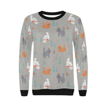 Load image into Gallery viewer, Festive Doodles in Christmas Cheer Sweatshirt for Women-Apparel-Apparel, Dog Mom Gifts, Doodle, Sweatshirt-36