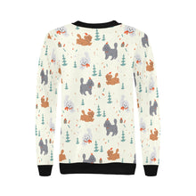 Load image into Gallery viewer, Festive Doodles in Christmas Cheer Sweatshirt for Women-Apparel-Apparel, Dog Mom Gifts, Doodle, Sweatshirt-3