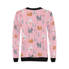 Load image into Gallery viewer, Festive Doodles in Christmas Cheer Sweatshirt for Women-Apparel-Apparel, Dog Mom Gifts, Doodle, Sweatshirt-5