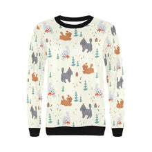 Load image into Gallery viewer, Festive Doodles in Christmas Cheer Sweatshirt for Women-Apparel-Apparel, Dog Mom Gifts, Doodle, Sweatshirt-9