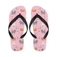 Load image into Gallery viewer, Festive Doodles in Christmas Cheer Unisex Slippers-11