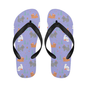 Festive Doodles in Christmas Cheer Unisex Slippers-13
