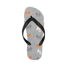 Load image into Gallery viewer, Festive Doodles in Christmas Cheer Unisex Slippers-14