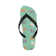 Load image into Gallery viewer, Festive Doodles in Christmas Cheer Unisex Slippers-15