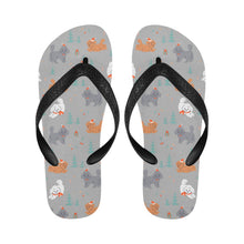 Load image into Gallery viewer, Festive Doodles in Christmas Cheer Unisex Slippers-16