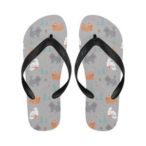 Festive Doodles in Christmas Cheer Unisex Slippers-16