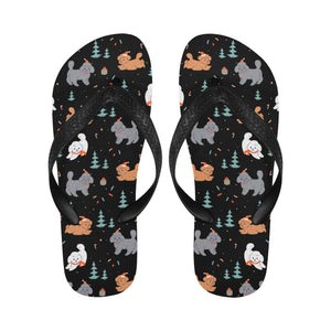 Festive Doodles in Christmas Cheer Unisex Slippers-21